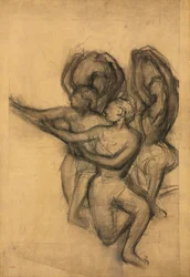 Groupe de danseurs, vers 1895-1900