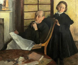 Henri Degas et sa nièce Lucie Degas L
