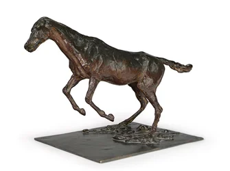 Cheval franchissant un obstacle, c.1882-1895