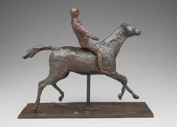 Cheval et cavalier, vers 1900