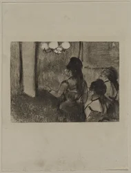 Dans le salon, vers 1880