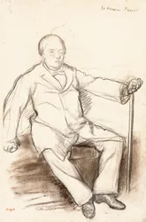 Jules Perrot, étude pour Le Danseur Perrot, assis