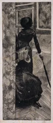 Mary Cassatt au Louvre, La Galerie des Peintures, 1879-80