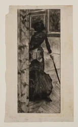 Mary Cassatt dans la galerie de peintures au Louvre