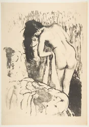 Femme nue debout, se séchant, 1891-92