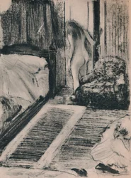 Femme nue à la porte de sa chambre, vers 1879, 1946
