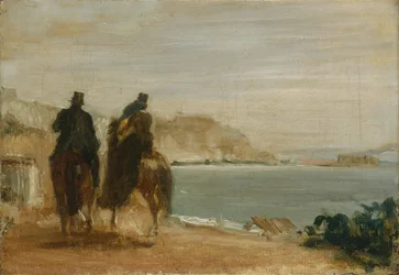 Promenade au bord de la mer, vers 1860