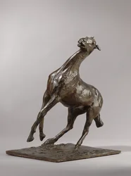 Cheval cabré, modelé vers 1870, coulé 1919-21