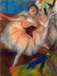 Danseuse assise, 1879-1880