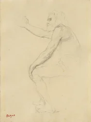 Vieil homme assis, c.1862