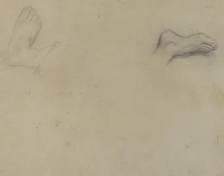 Études de pieds [verso], 1855