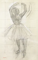 Étude pour une danseuse posant, d
