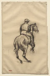 Le jockey, vers 1885-1900