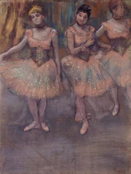 Trois danseuses avant la répétition