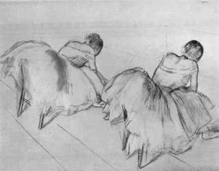 Deux danseurs au repos, 20ème siècle