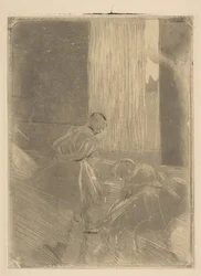 Deux danseuses dans une salle de répétition, 1877-78