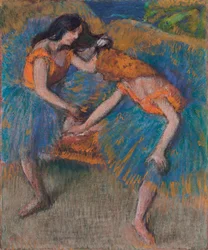 Deux danseuses avec corsages jaunes, c.1902