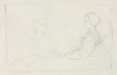 Deux femmes assises (verso)