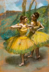 Deux danseuses en jaune