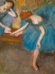 Deux danseurs au repos (également connu sous le nom de « Danseurs bleus ») (détail)