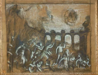Victoire de la raison sur les vices (pastel)