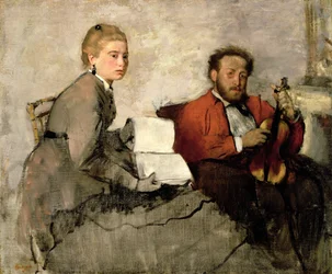 Violoniste et jeune femme
