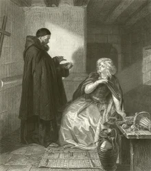 Juliette dans la cellule de Frère Laurent (gravure)