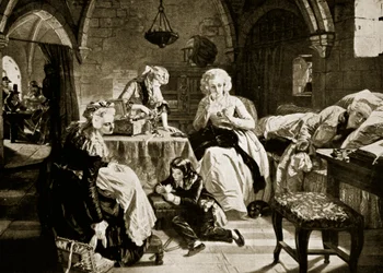 Louis XVI et sa famille dans le Temple, illustration de 