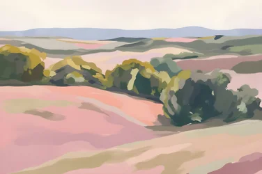 Collines roses