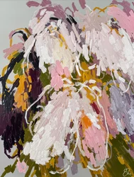 Fleurs abstraites aux couleurs vives