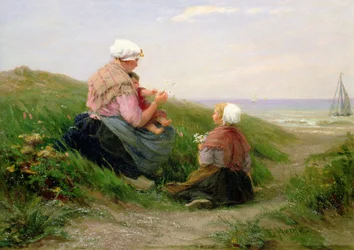 Une mère et ses petits enfants