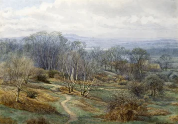 Hampstead Heath regardant vers Harrow on the Hill, vers 1880