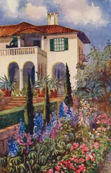 Un coin du jardin à la Villa Arcadia, Johannesburg