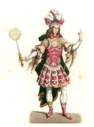 Louis XIV de France, le Roi-Soleil (1638-1715), en costume de danse