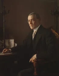 Woodrow Wilson (1856-1924) 1920-21 (huile sur toile)