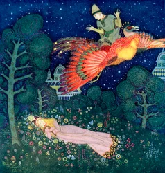 Illustration pour le conte de fées russe L