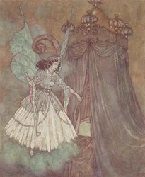 "Elle se retrouva face à une dame majestueuse et belle", illustration de 