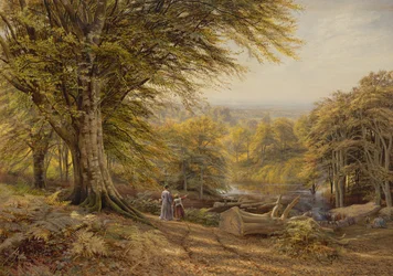 Les charbonniers près de Weybridge, Surrey, 1870