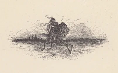 Illustration pour The Eve of St Agnes de John Keats (lithographie)