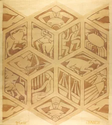 Signes du zodiaque - Art déco, avril 1934