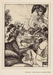 La guirlande du Kaiser : "Kultur," mangeur de crapauds pour Kaiser Comus