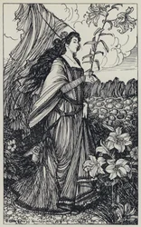 Illustration de Tennyson pour A Dream of Fair Women and Other Poems