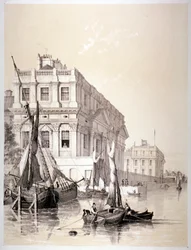 Hôpital Royal de la Marine, Greenwich, Londres, 1838