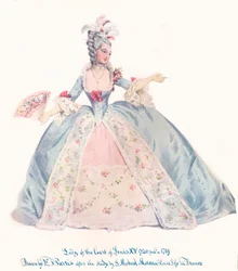 Dame de la cour de Louis XV, 19ème siècle