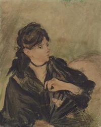 Berthe Morisot avec un éventail