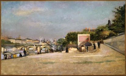 Le Pont des Arts et le Pont-Neuf, vus de la rive du Pont des Saints-Pères, vers 1880