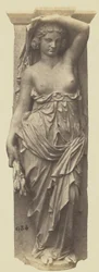 Caryatide par Victor Vilain, décoration du Louvre, Paris