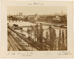 Vue des Tuileries, vers 1895-1900 (photo)