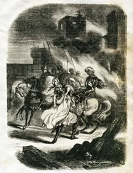 Illustration pour Ivanhoé (eau-forte)