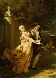 Lovelace enlevant Clarissa Harlowe